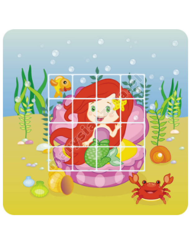 Puzzle z naklejkami. Bajki